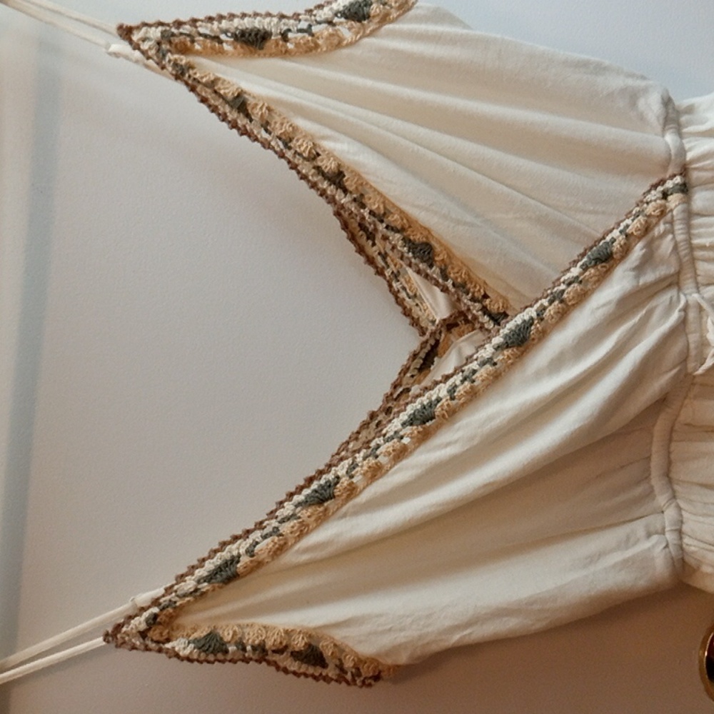 American Eagle Cream Linen Blend Skort Size S - Picture 2 of 6